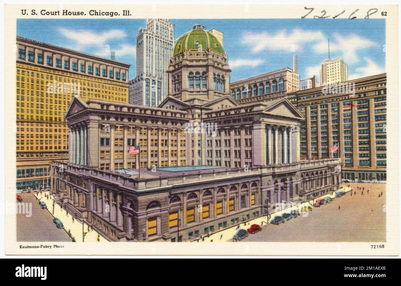 STATI UNITI Court House, Chicago, Illinois. , Courthouses, Tichnor Brothers Collection, cartoline degli Stati Uniti Foto Stock