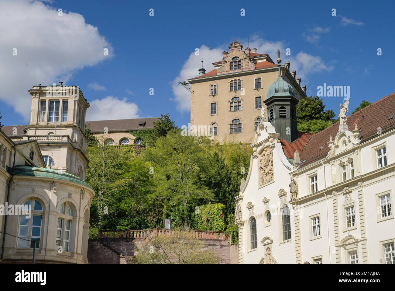 Neues Schloss, Baden-Baden, Baden-Württemberg, Deutschland Foto Stock