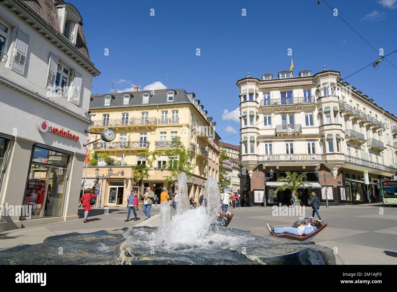 Altbauten, Sophienstraße, Altstadt, Baden-Baden, Baden-Württemberg, Germania Foto Stock