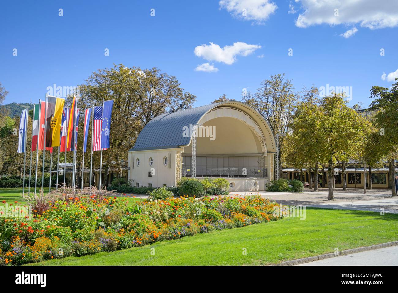 Konzertmuschel beim Kurhaus , Baden-Baden, Baden-Württemberg, Deutschland Foto Stock