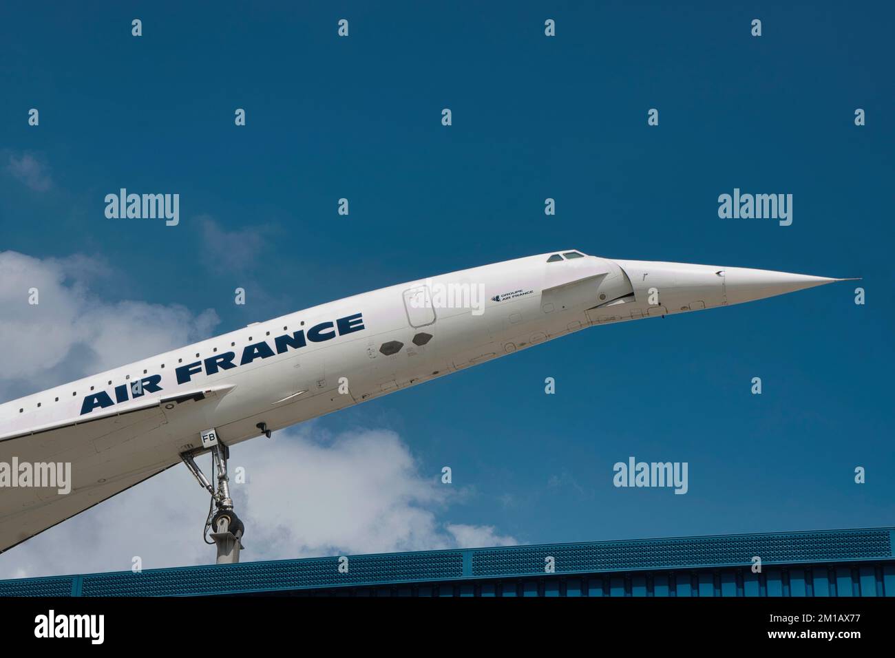 Air France Concorde in mostra al Museo Technik di Sinsheim, Speyer, Germania Foto Stock