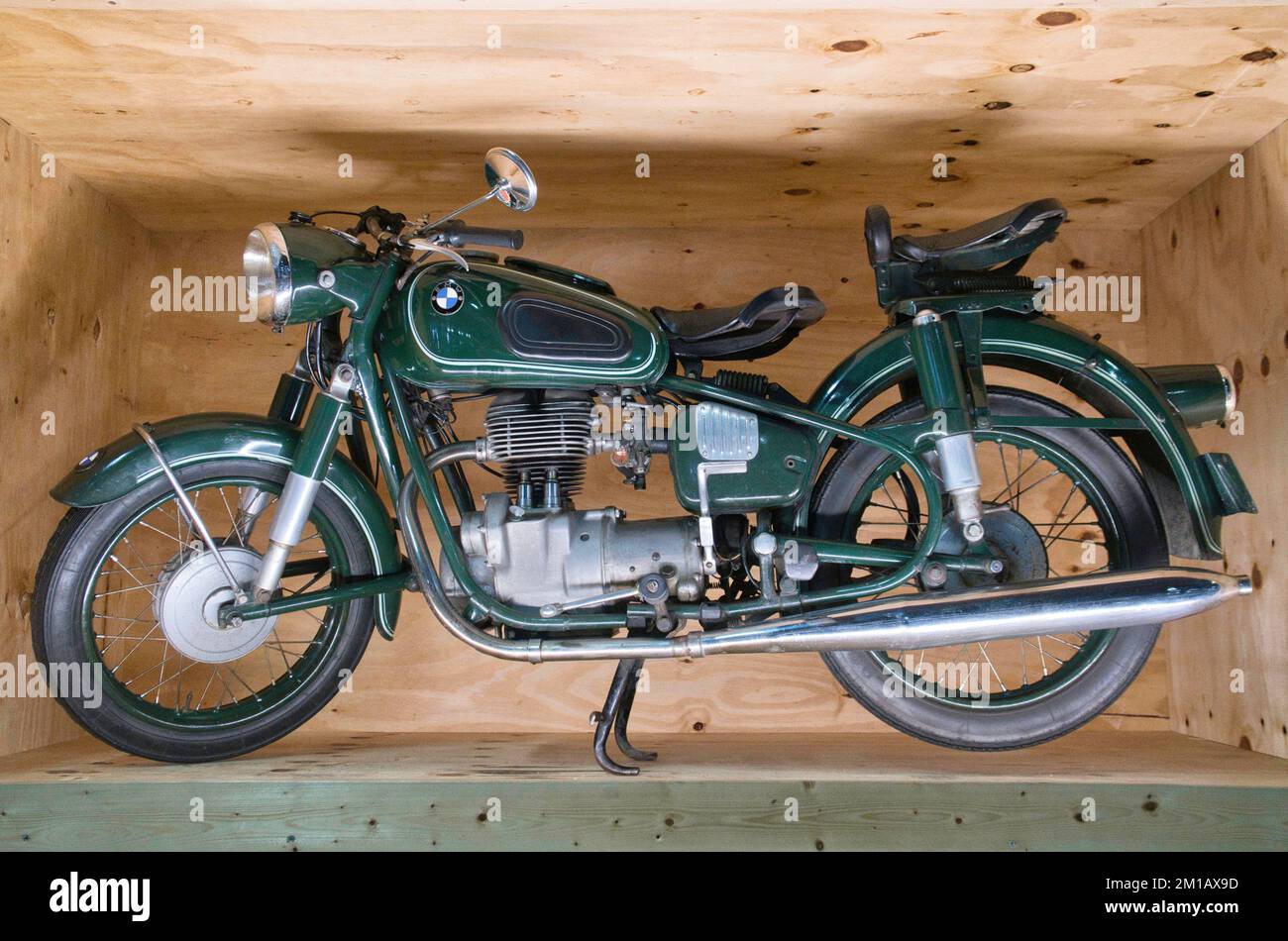 1966 BMW R27 Moto al Museo Technik di Sinsheim, Speyer, Germania Foto Stock