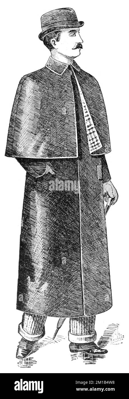 Un gentleman's Macintosh, da un catalogo 1893 Foto Stock