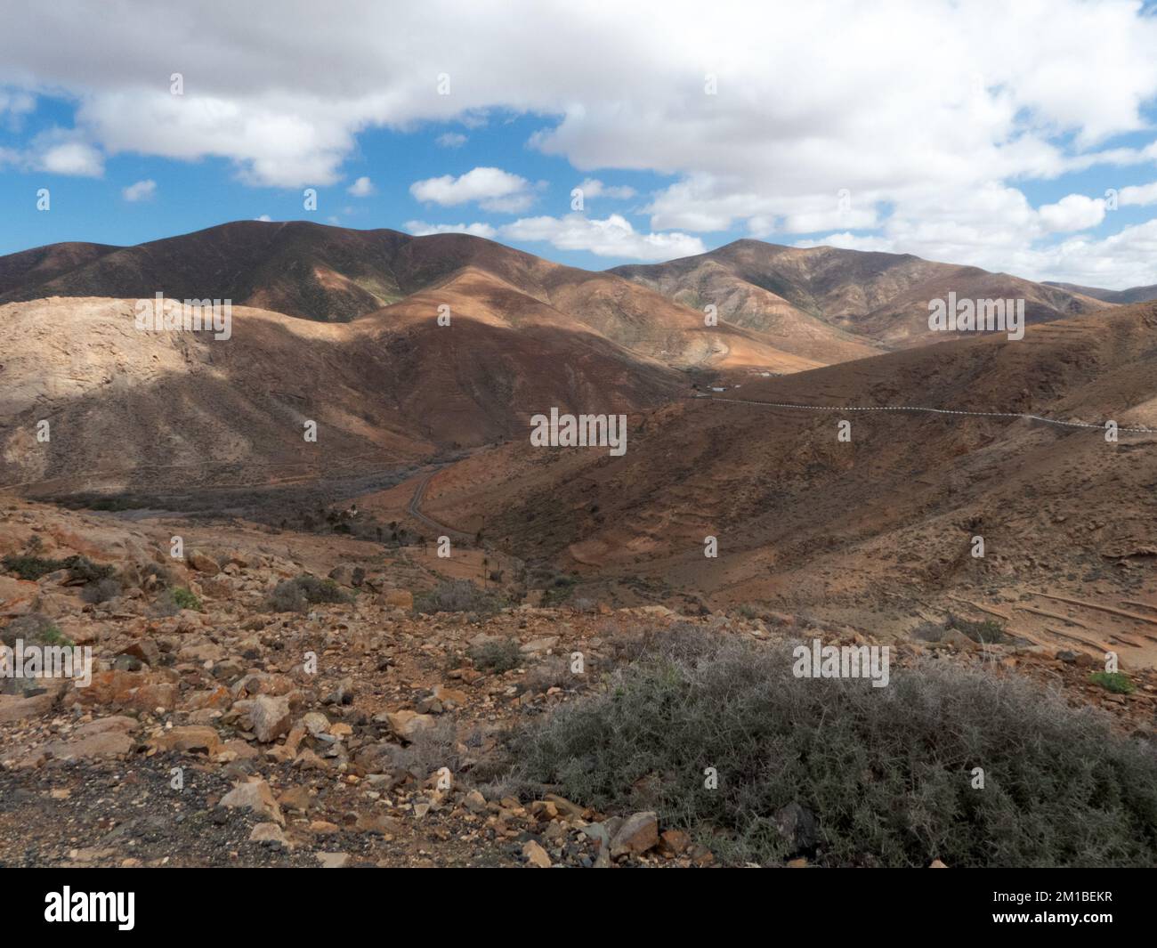 Fuerteventura - paesaggio all'interno dell'isola vicino a Betancuria Foto Stock