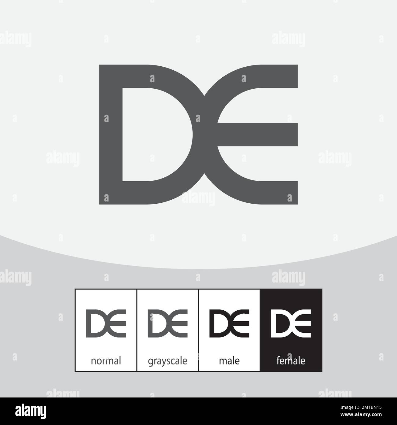 Logo lettera D ed E. Vettore. Illustrazione vettoriale Illustrazione Vettoriale