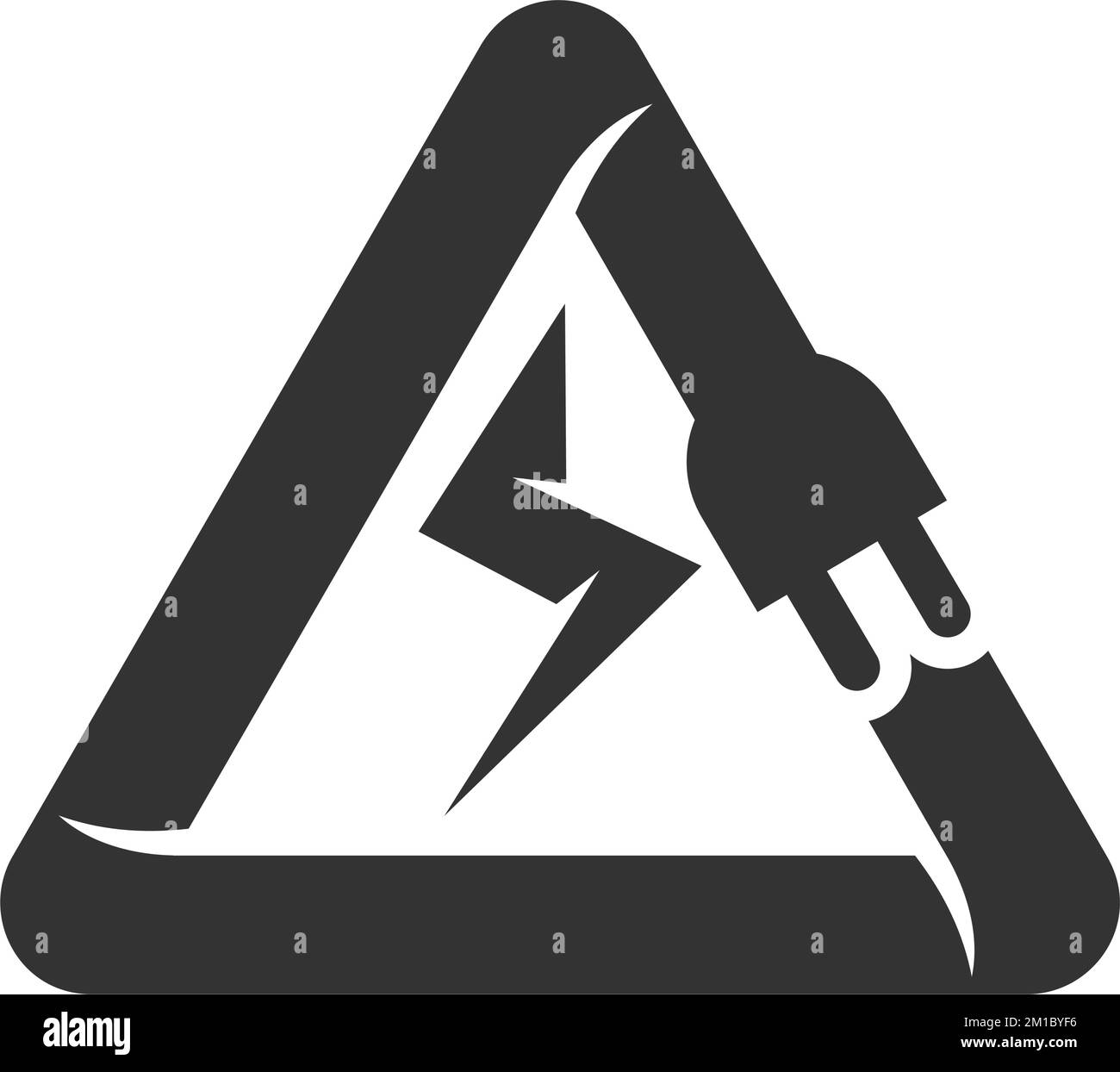 Auto elettrica con spina Logo modello icona Illustrazione Brand Identity Illustrazione Vettoriale