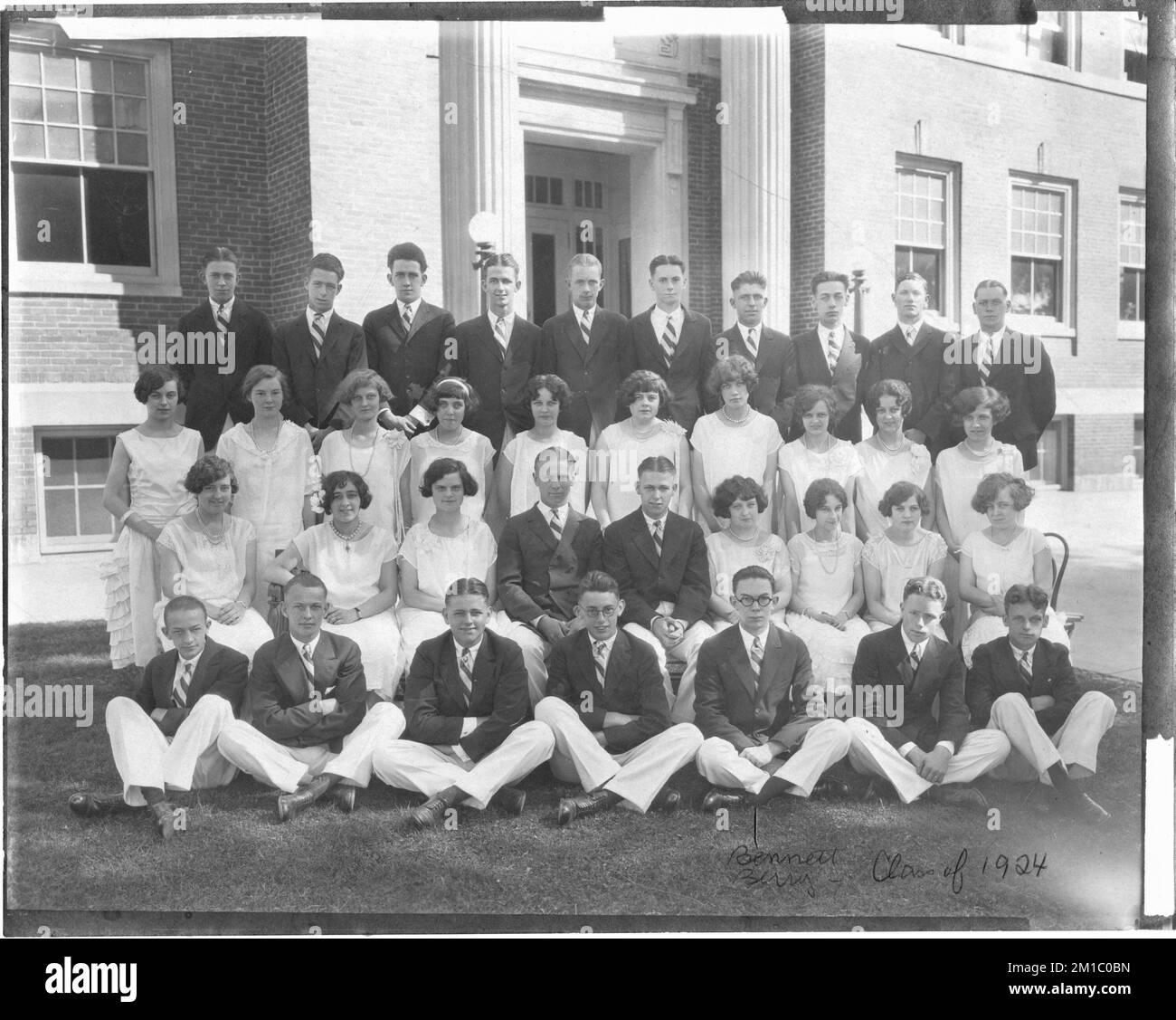 Westborough High School Classe di 1924 , studenti. Westborough Foto Stock