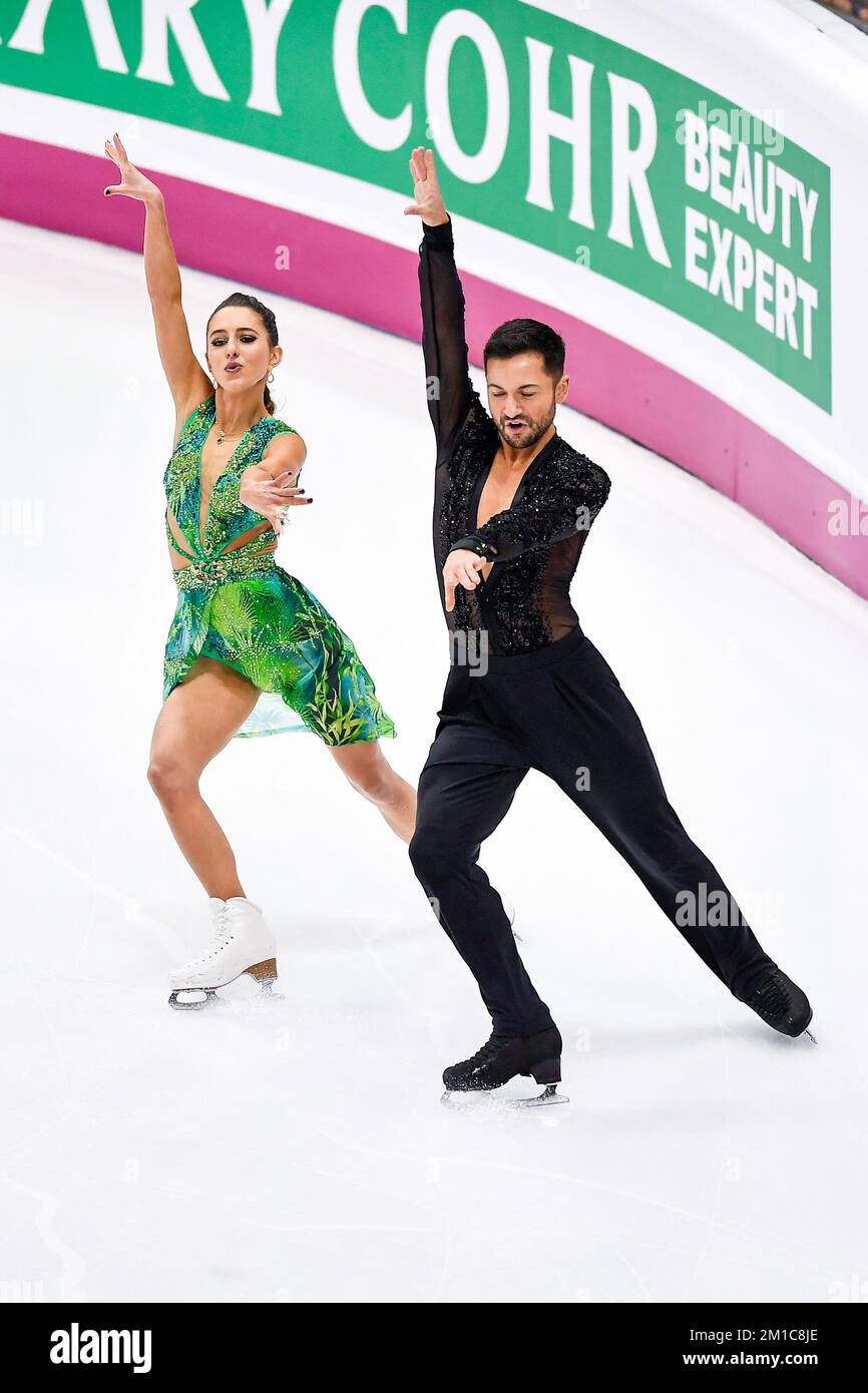 Torino, Italia. 9th Dec, 2022. Torino, 8-11 2022 dicembre, Italia Palavela.ISU GRAN PREMIO DI FIGURA SKATING FINALE 2022.Ice Dance Rhythm Dance.Lilah Fear/ Lewis Gibson GBR (Credit Image: © Tonello Abozzi/Pacific Press via ZUMA Press Wire) Foto Stock