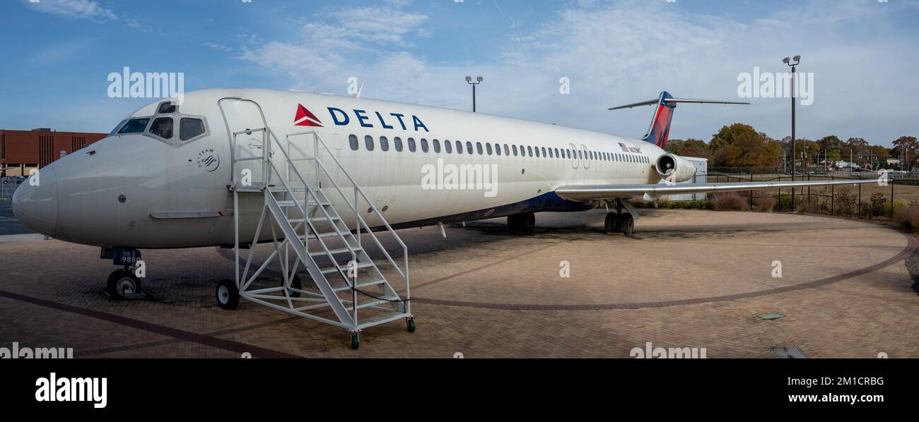 Una nave McDonnell Douglas DC-9 di Delta Airlines 9880 Foto Stock