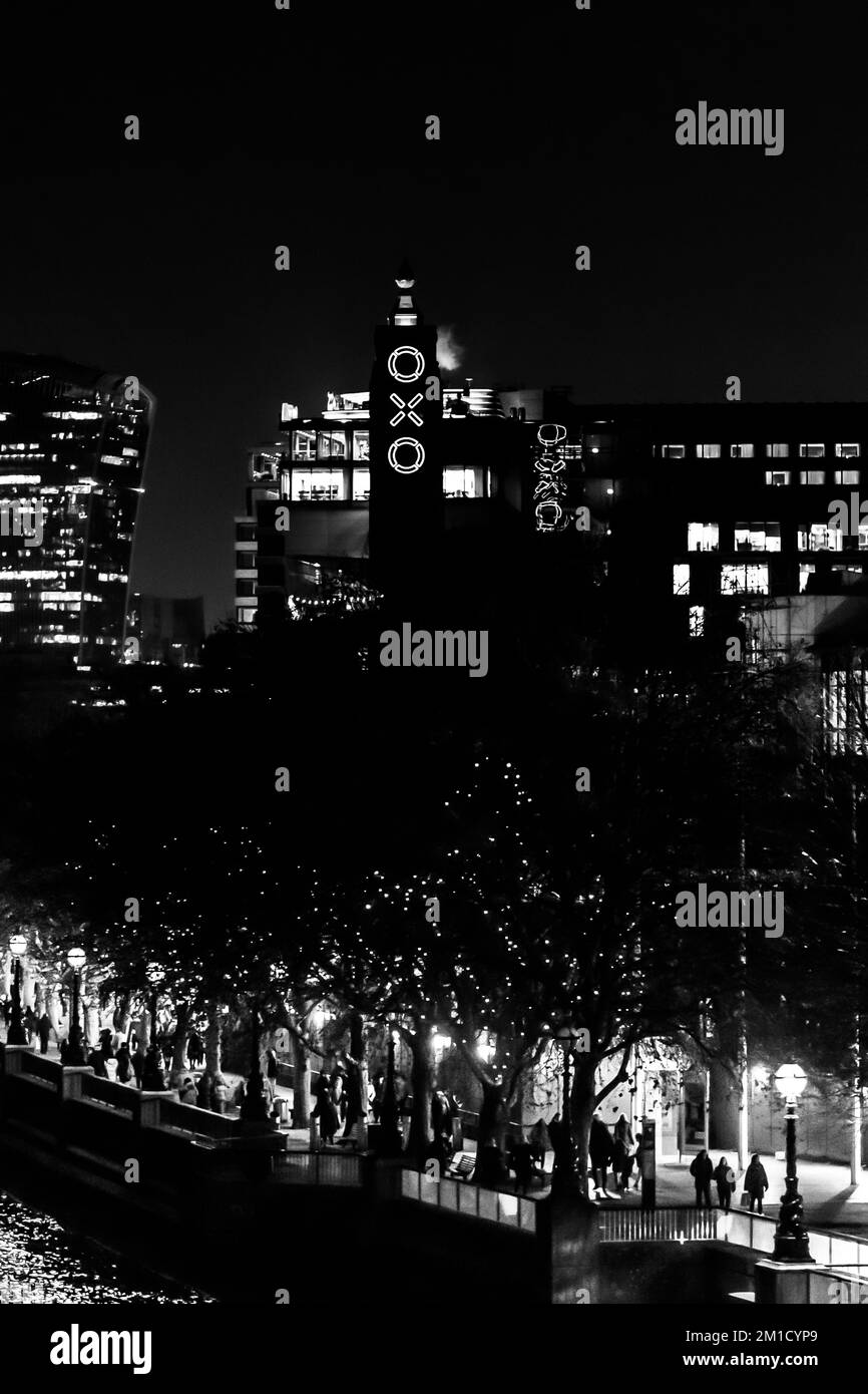 Londra intorno all'Embankment e alla Southbank Foto Stock