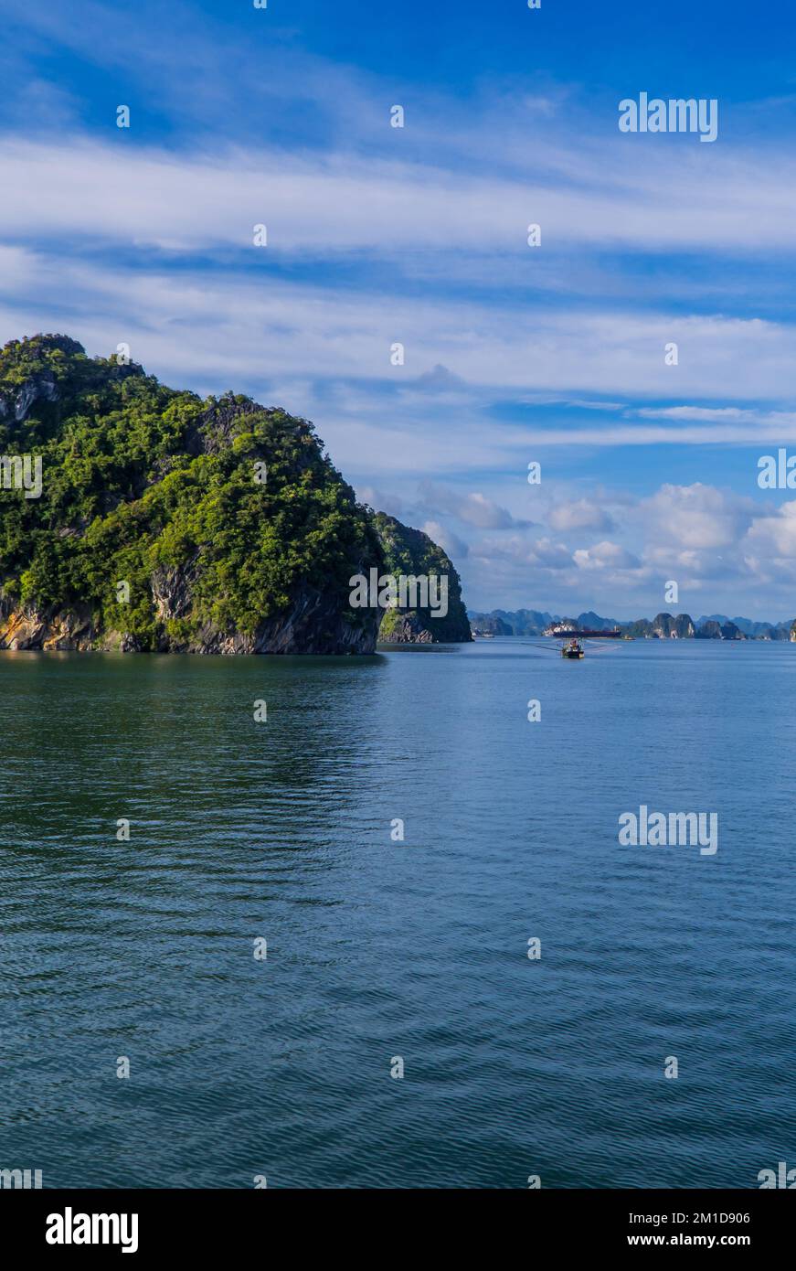 I paesaggi mozzafiato di ha Long Bay, Vietnam Foto Stock