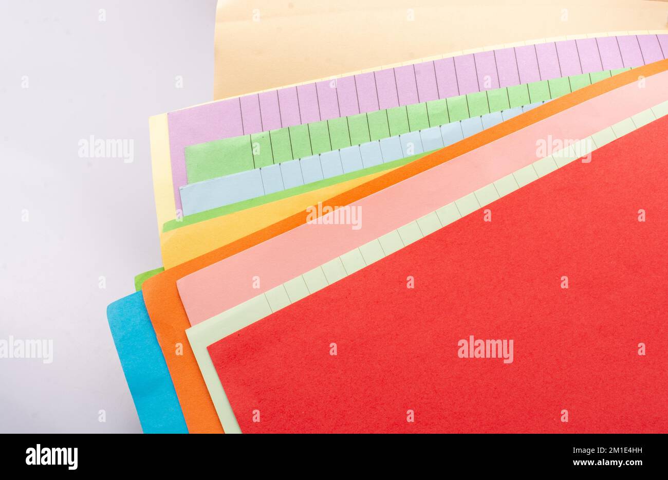 Colore in vista carta come sfondo texture Foto Stock