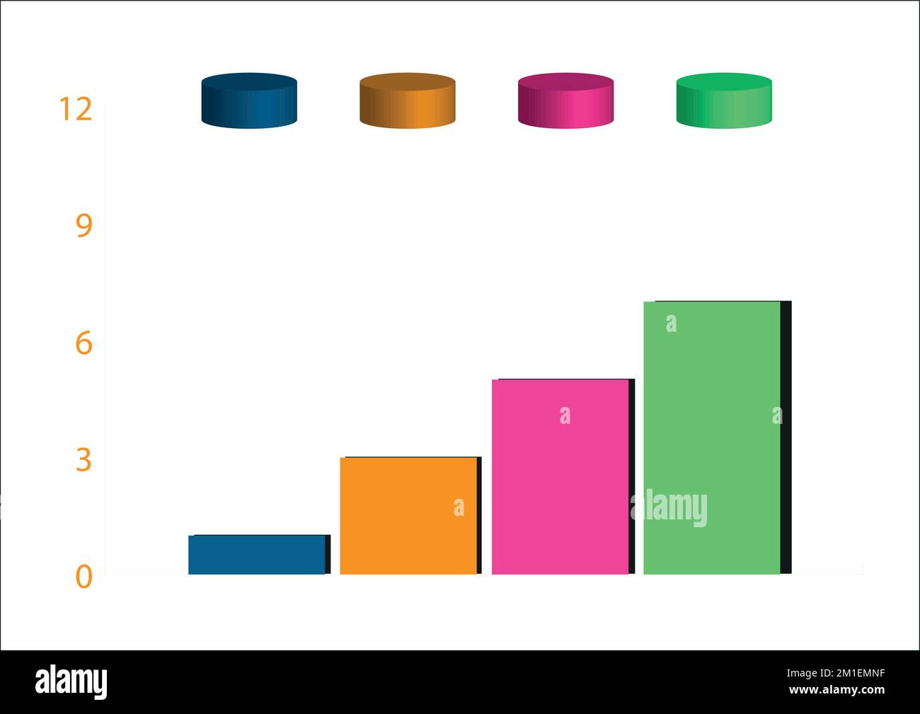 Un'illustrazione dell'icona a colori della carta isolata su uno sfondo bianco Illustrazione Vettoriale