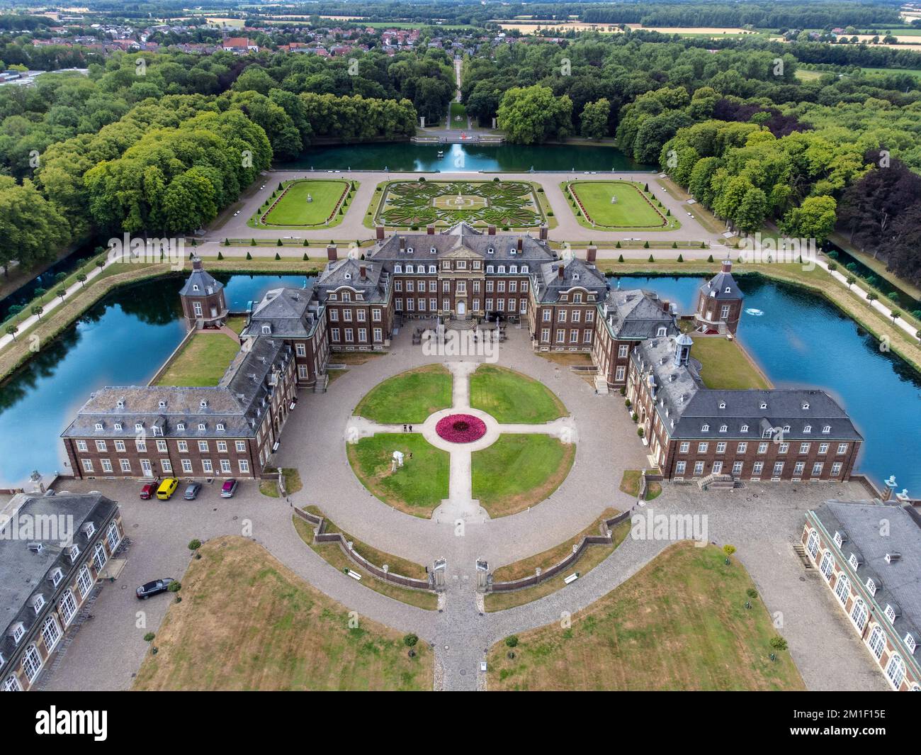 Nordkirchen Castello conosciuto anche come Versailles di Westfalia Foto Stock