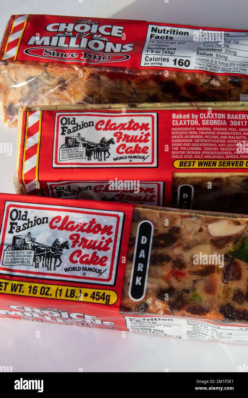 Le torte di frutta di Claxton sono molto popolari negli Stati Uniti, 2022 Foto Stock