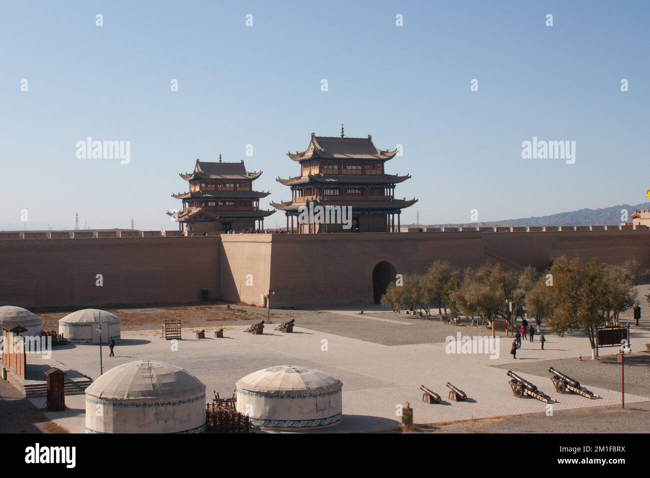 Passo di Jiayuguan a Gansu, Chian Foto Stock