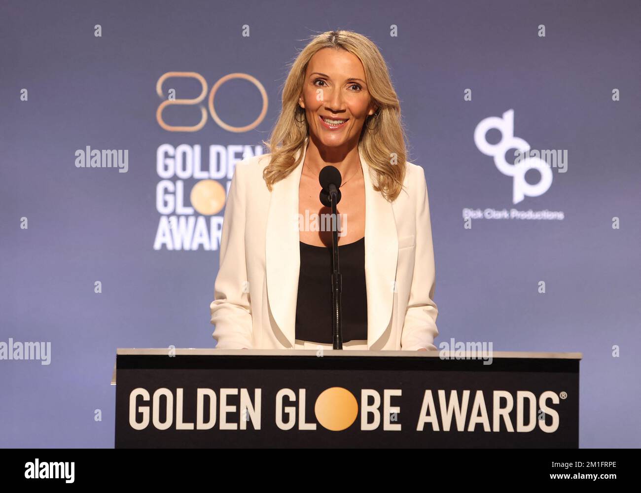 Los Angeles, CA, USA il 12 dicembre 2022. Helen Hoehne, al 80th Annual Golden Globe Awards Nominations al Beverly Hilton di Beverly Hills, Los Angeles, CA, USA il 12 dicembre 2022. Foto di dati Sadou/ABACAPRESS.COM Foto Stock