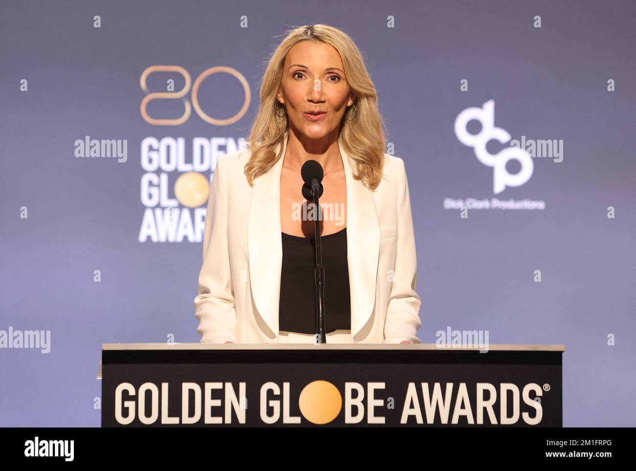 Los Angeles, CA, USA il 12 dicembre 2022. Helen Hoehne, al 80th Annual Golden Globe Awards Nominations al Beverly Hilton di Beverly Hills, Los Angeles, CA, USA il 12 dicembre 2022. Foto di dati Sadou/ABACAPRESS.COM Foto Stock