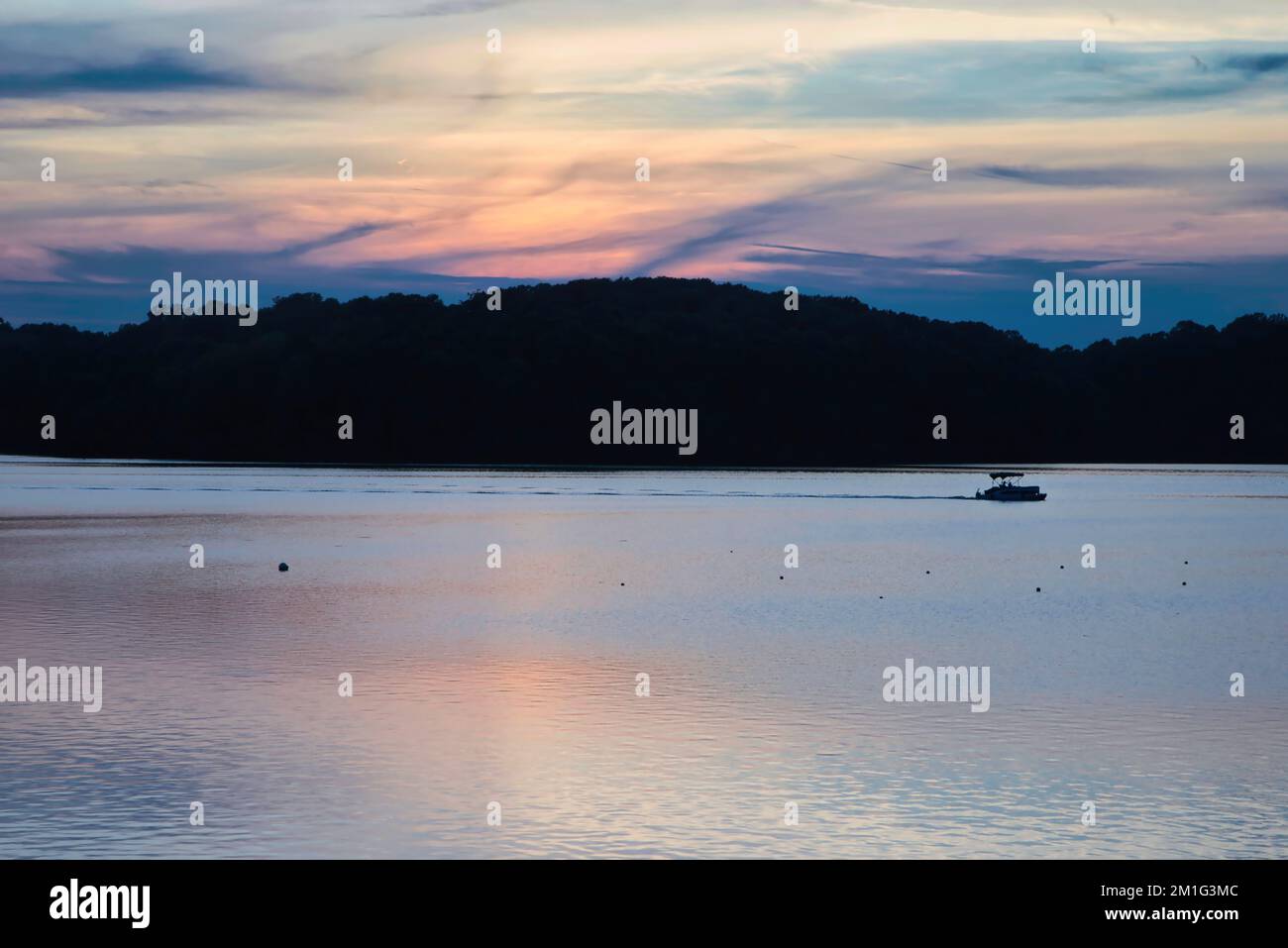 Lago a Eagle Creek (Indiana) Foto Stock