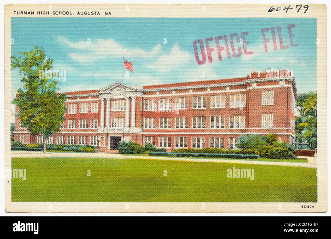 Tubman High School, Augusta, GA, Scuole, Tichnor Brothers Collection, Cartoline degli Stati Uniti Foto Stock