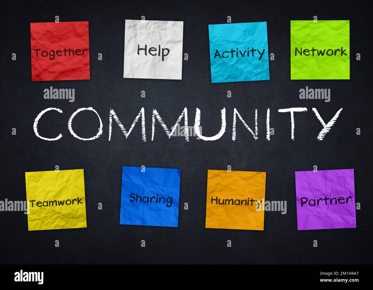 Comunità - lo sfondo dell'illustrazione Foto Stock