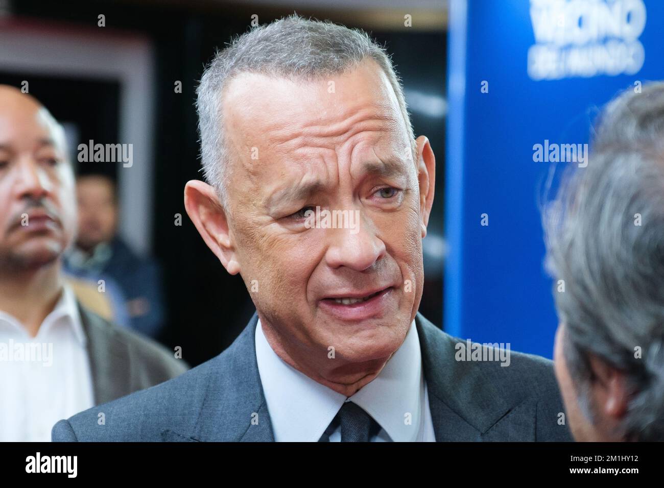 Madrid, Spagna. 12th Dec, 2022. L'attore STATUNITENSE Tom Hanks partecipa alla prima di 'El Peor Vecino del Mundo' al Cine Capitol di Madrid. Credit: SOPA Images Limited/Alamy Live News Foto Stock