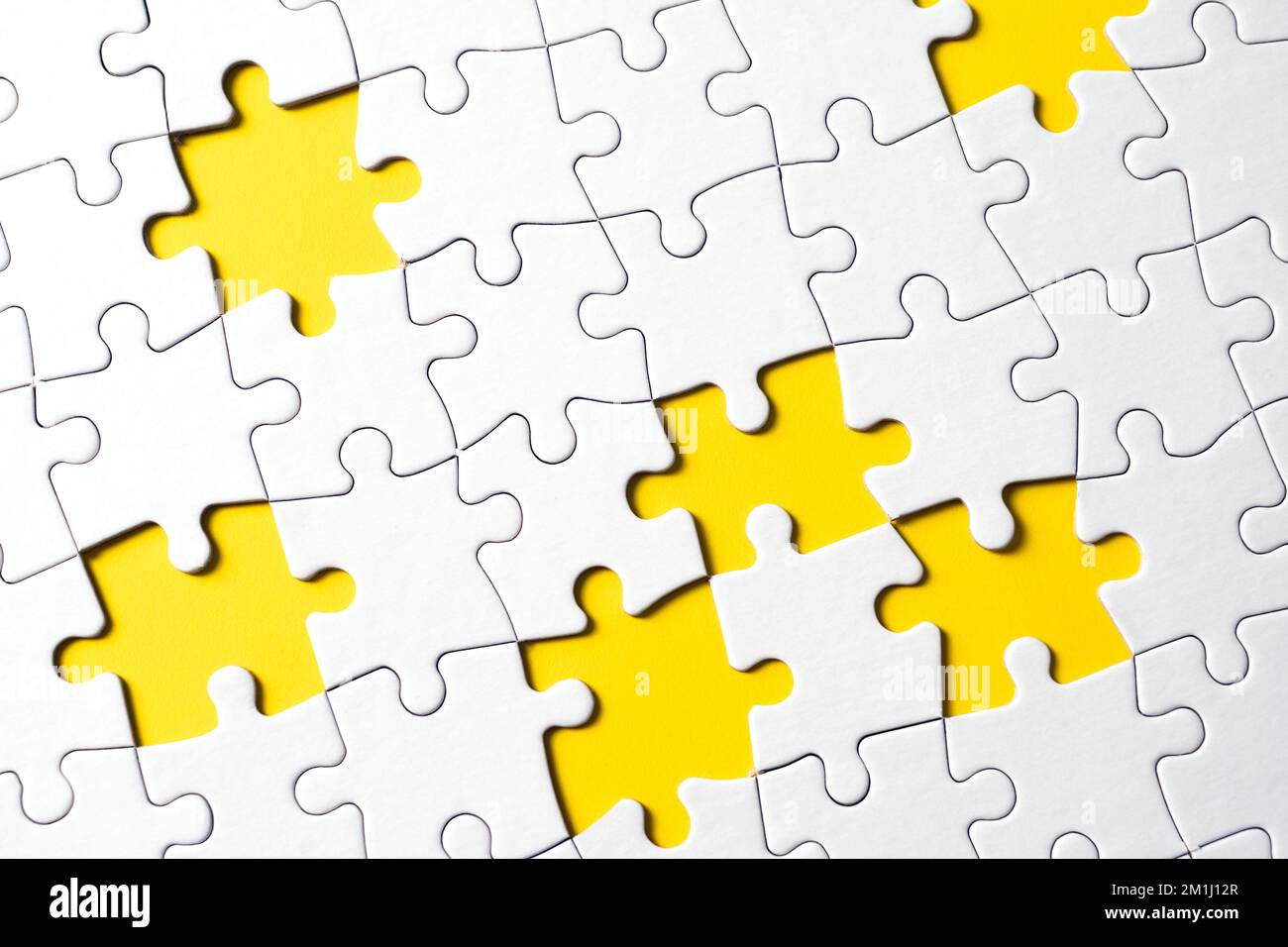 Puzzle con pezzi mancanti Foto Stock