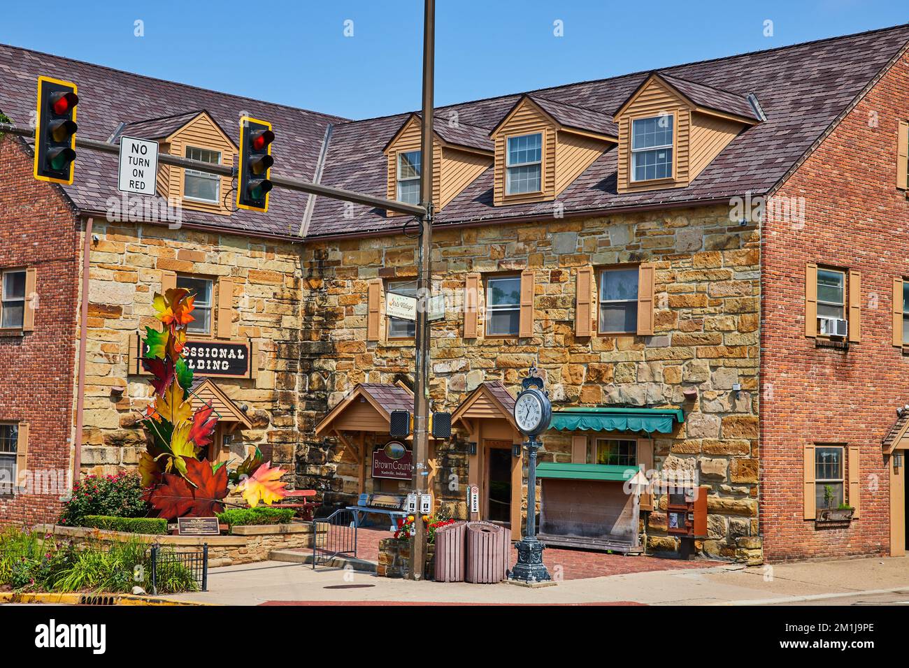 Edificio esterno per lo shopping nel Midwest Foto Stock