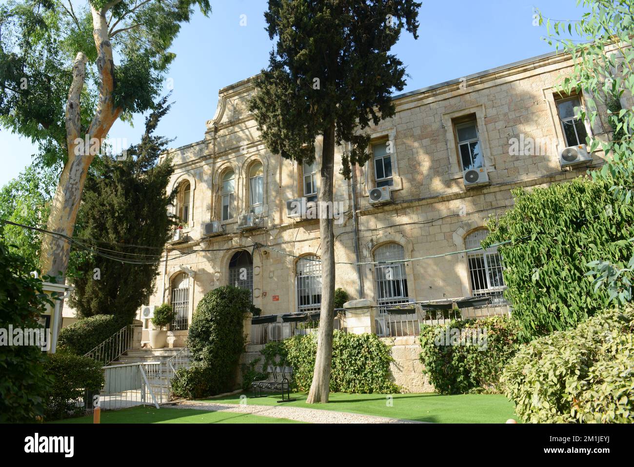 Ministero della Sanità edificio su Jaffa Road, Gerusalemme, Israele. Foto Stock