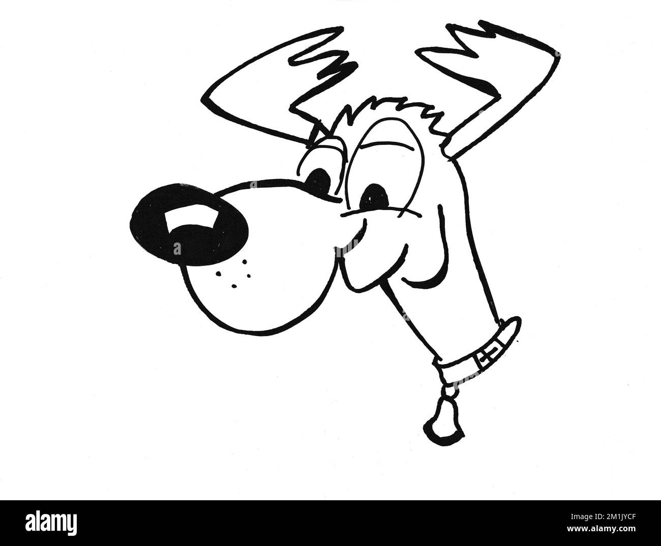 Gemalte lustige Comic Weihnachtsfiguren Foto Stock