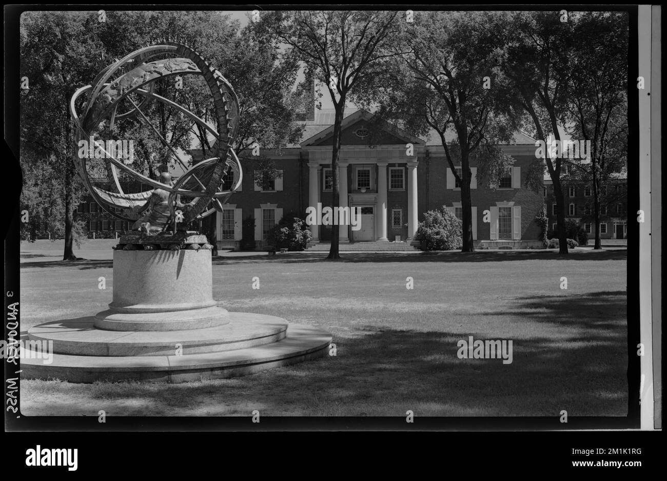 Andover e Phillips Academy, Andover, Mass. , Architettura, Scuole, meridiane, Accademia Phillips. Samuel Chamberlain Fotografia negatives Collection Foto Stock