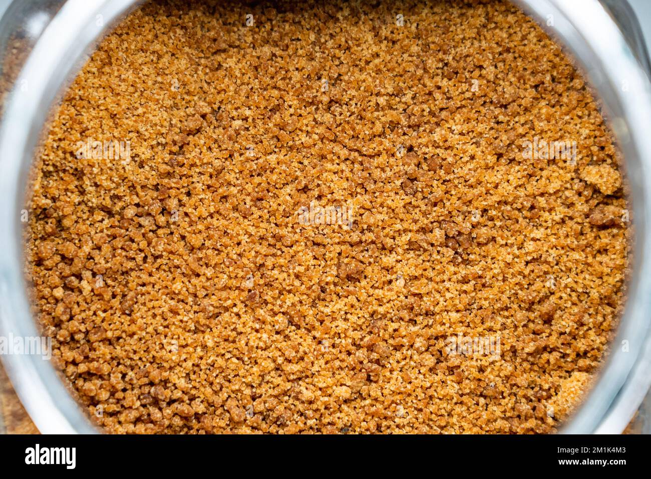 Vista dall'alto dello zucchero di palma di cocco Foto Stock
