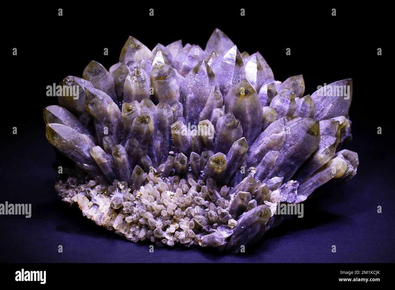 minerale di quarzo cristallino Foto Stock