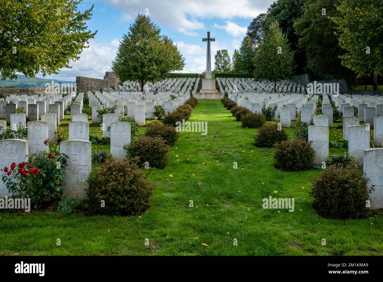 Cimitero di guerra di Niederzwehren, Kassel, Germania. Foto Stock