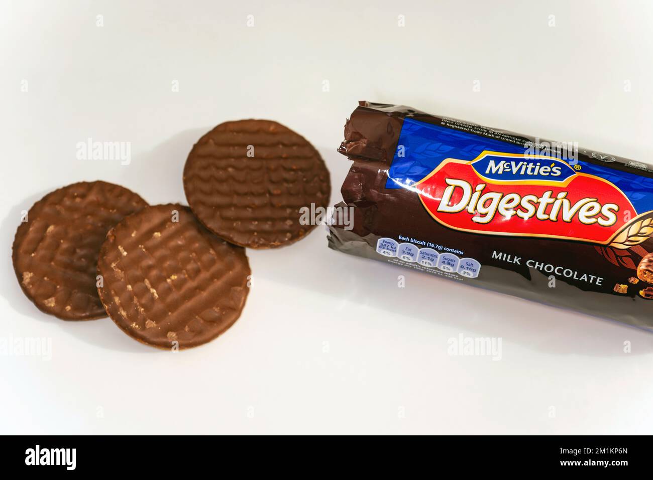 Digestivi di cioccolato al latte McVities Foto Stock