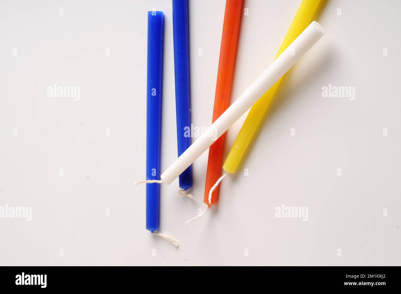 Hanukkah candele - tradizionale festa ebraica Foto Stock