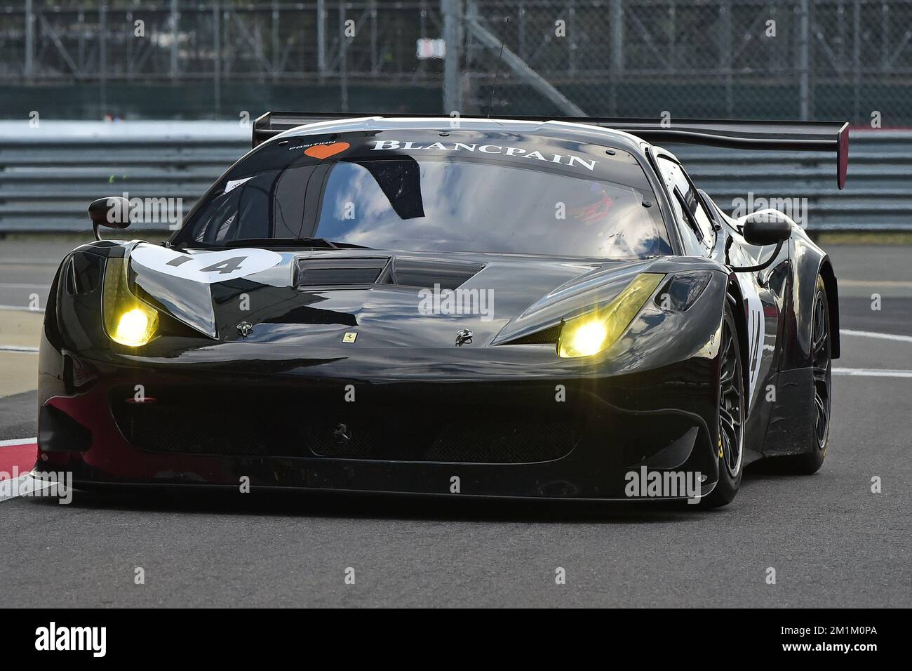 Andie Stokoe, David McDonald, Ferrari 458 GT3, Masters Endurance Legends, due gare per tutto il weekend sul circuito del Gran Premio, con conte Foto Stock