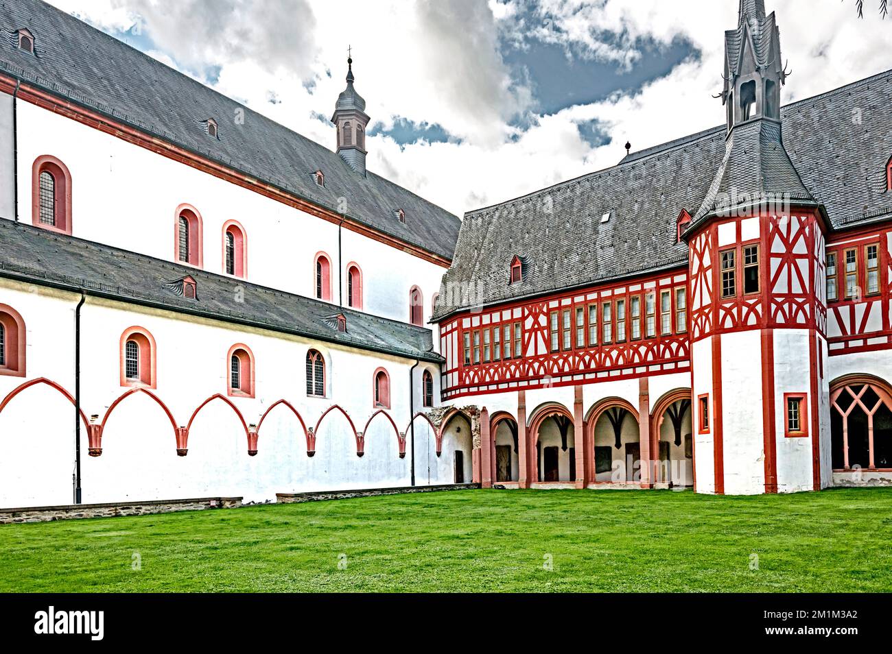 Kloster Eberbach (Hessen, Deutschland); Abbazia di Eberbach (Germania) Foto Stock