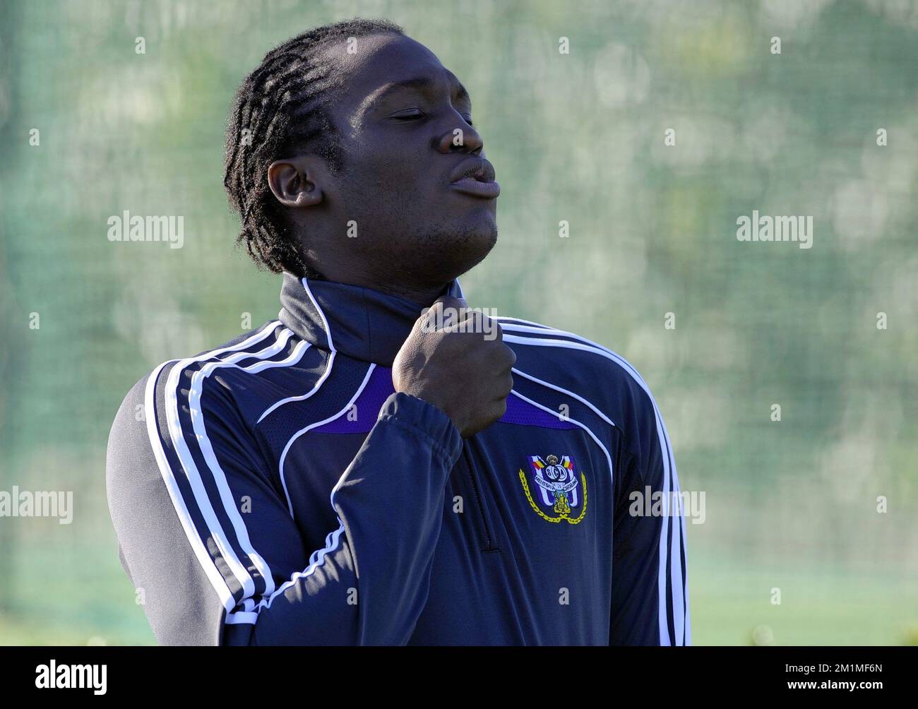 Romelu Lukaku di Anderlecht durante una sessione di allenamento durante il periodo invernale a la Manga, vicino Murcia. Foto Stock