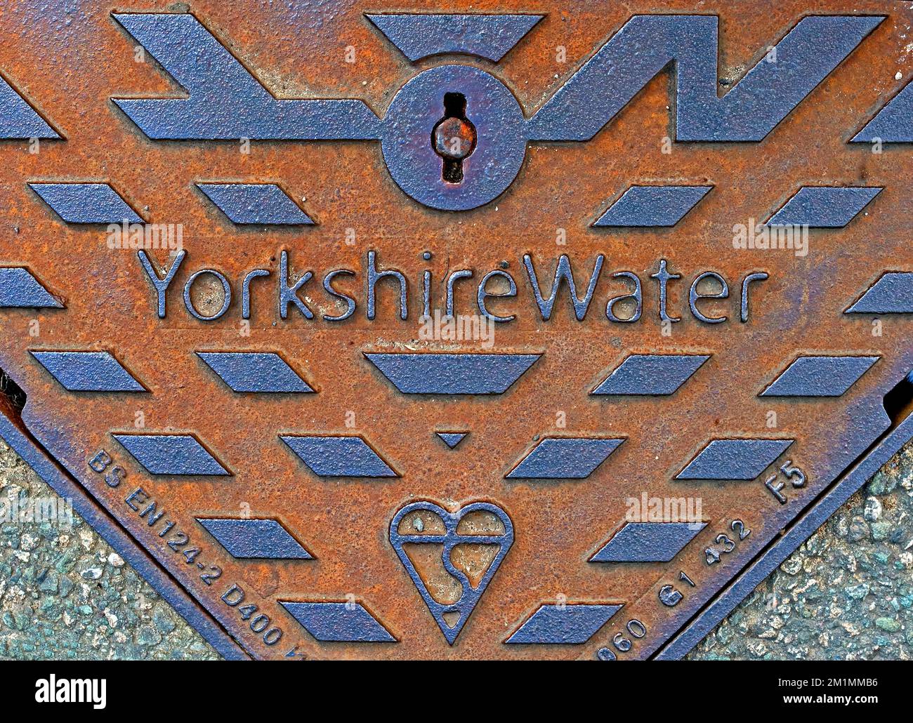 Yorkshire Water Iron Grid, Filey, Inghilterra, Regno Unito Foto Stock