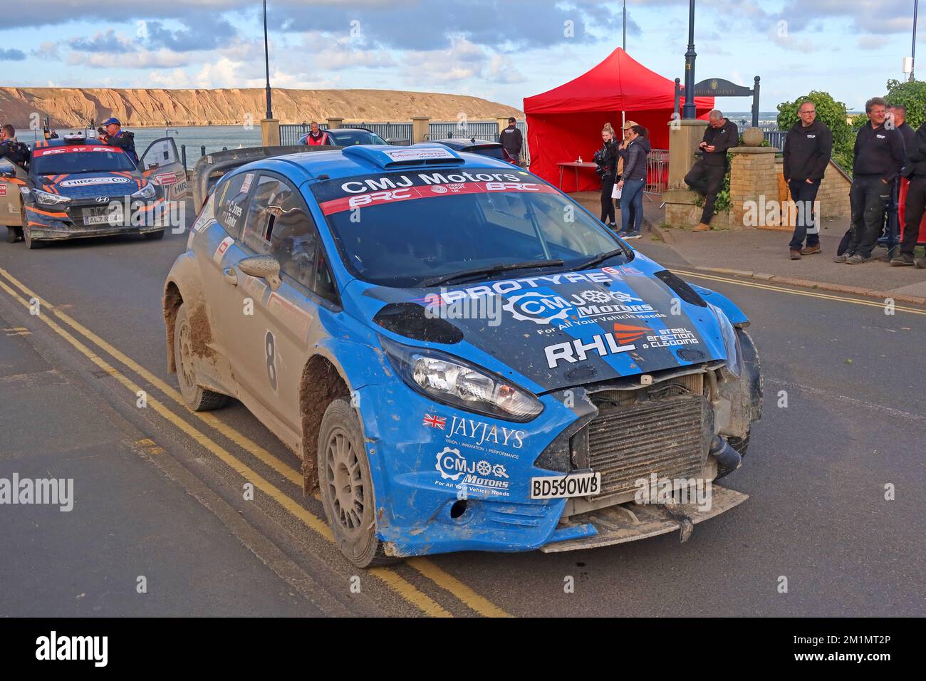 Car 8, Craig Jones & Ian Taylor Brecon, Stage a Filey 24th settembre 2022, Yorkshire Trackrod Motor Club Rally, Inghilterra, Regno Unito Foto Stock