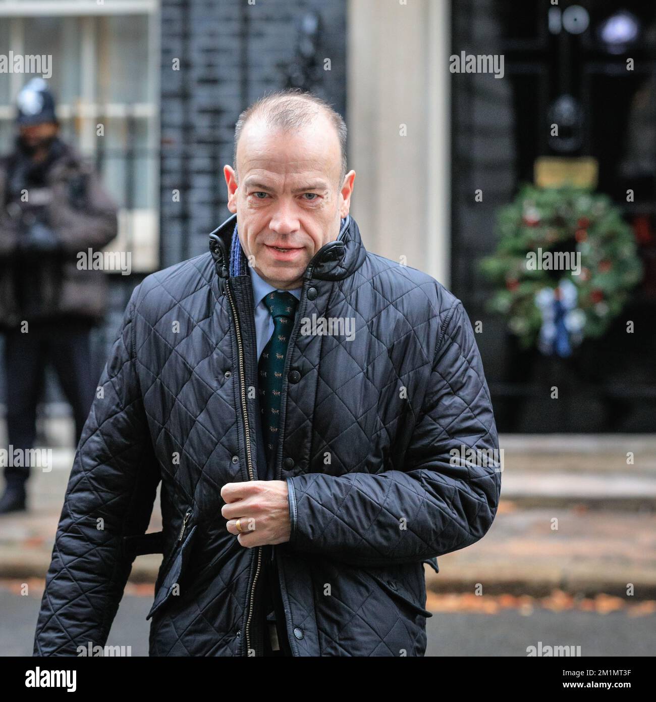 Londra, Regno Unito. 13th Dec, 2022. Chris Heaton-Harris, deputato, Segretario di Stato per l'Irlanda del Nord. I ministri conservatori del governo Sunak partecipano alla riunione settimanale del gabinetto al 10 di Downing Street a Westminster. Credit: Imageplotter/Alamy Live News Foto Stock