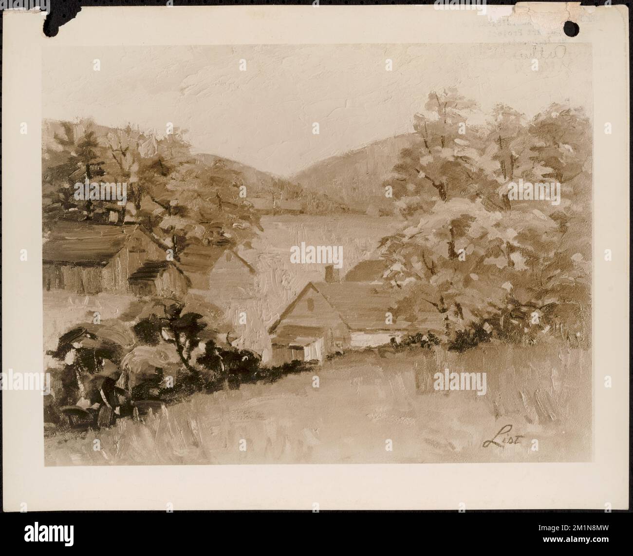 Autunno , aree rurali, Case, Autunno. Collezione fotografica del Massachusetts WPA Federal Art Project Foto Stock