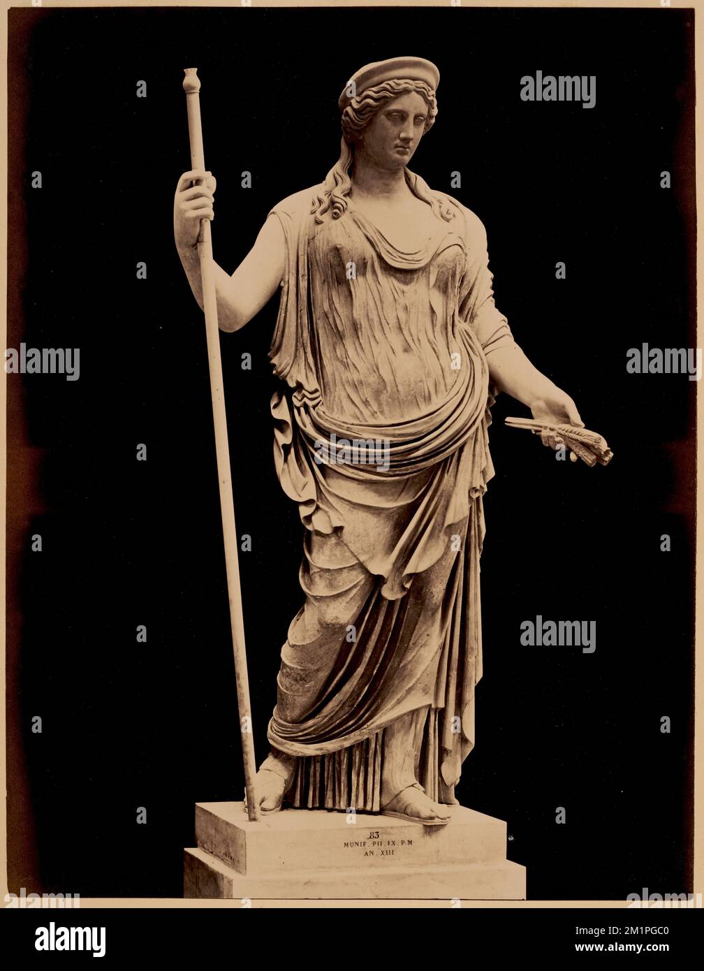 Barberini Hera , Antichità, scultura, Dee, divinità Giunone romana, Divinità greca di Hera. Collezione Nicholas Catsimpoolas Foto Stock