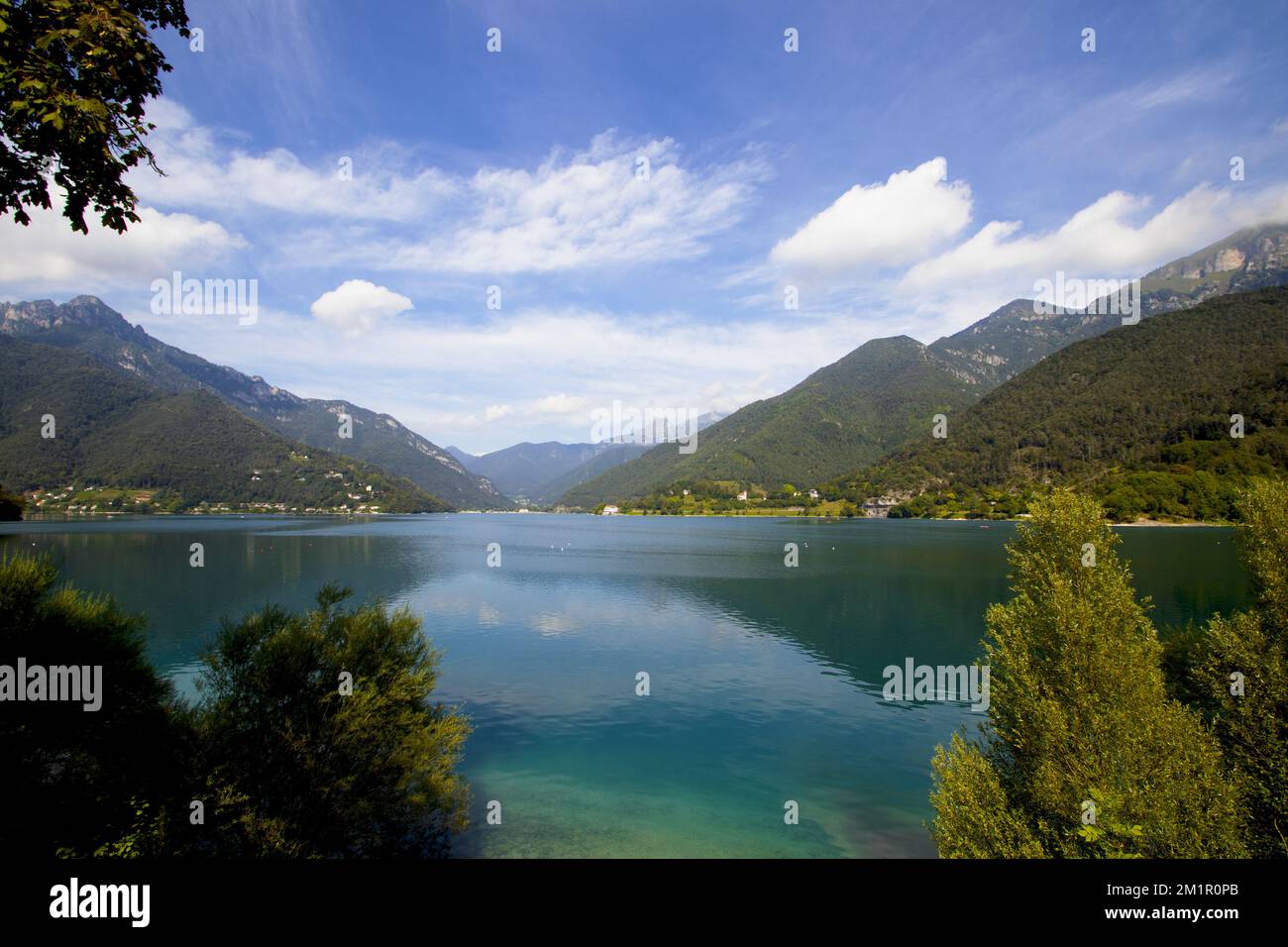 Paesaggio del lago di Ledro Foto Stock