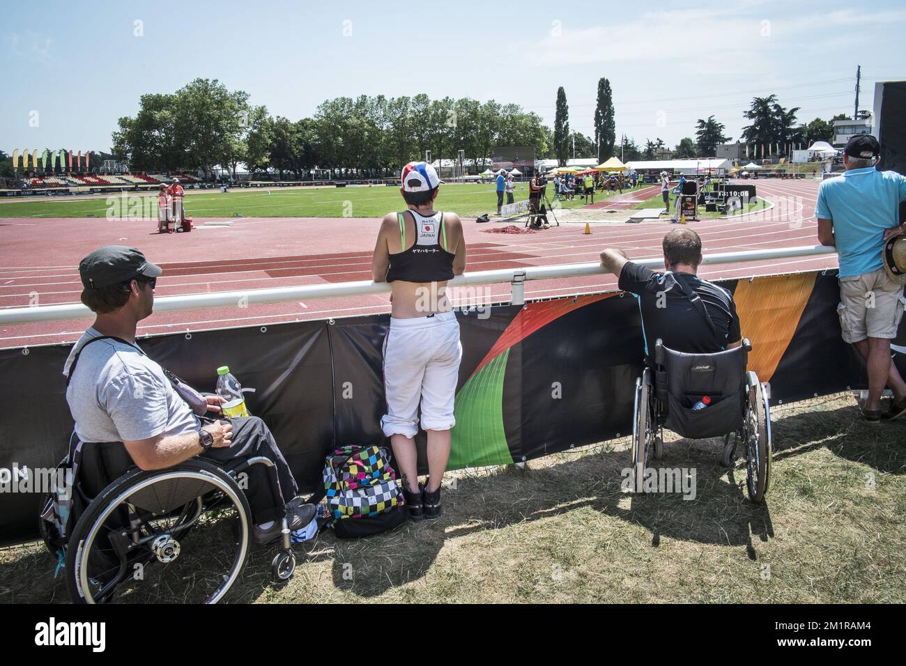 L'immagine mostra l'IPC (Comitato Internazionale Paralimpico) Campionati Mondiali di Atletica, a Lione, Francia, mercoledì 24 luglio 2013. Foto Stock