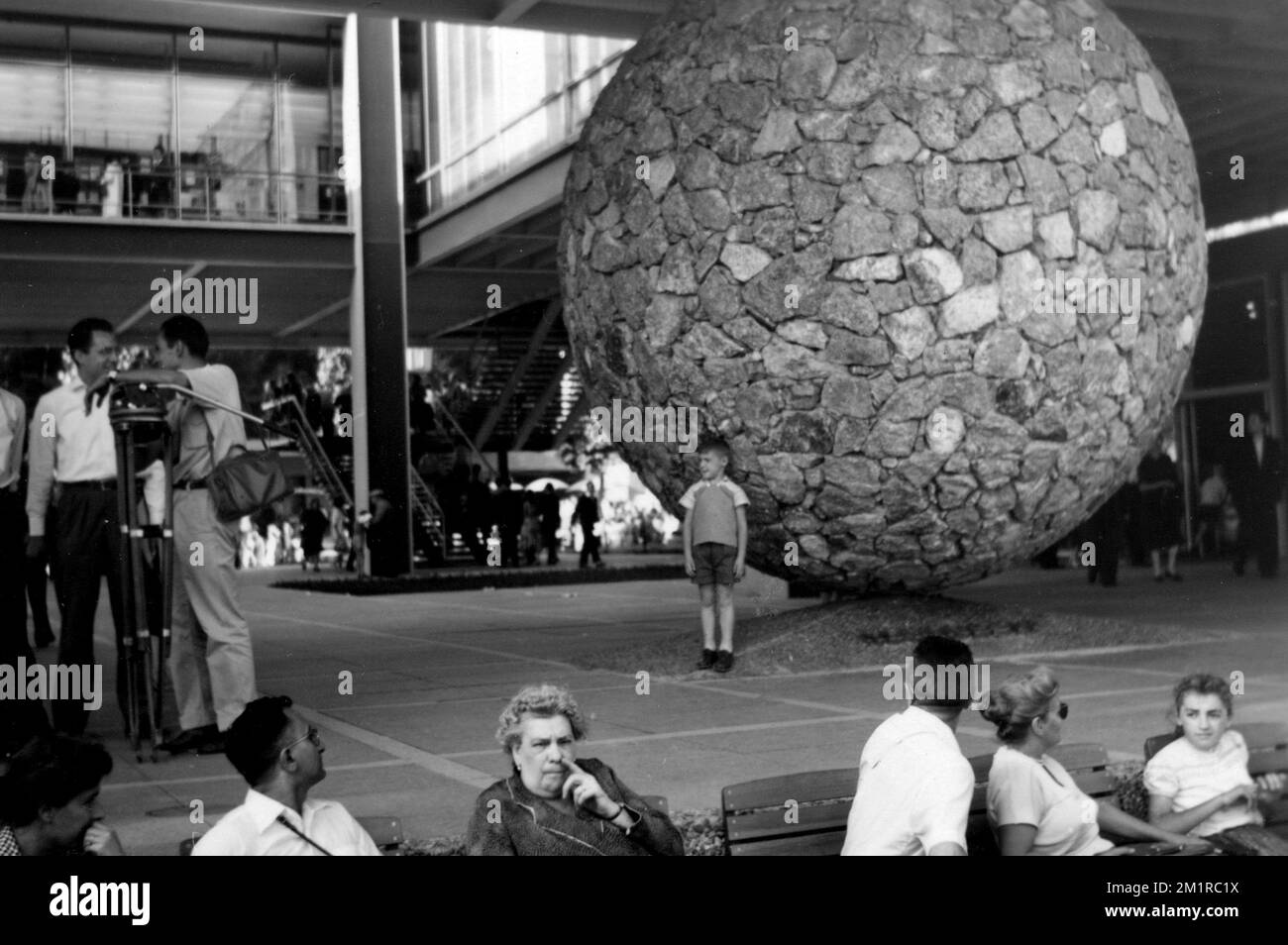 Esposizione mondiale 'Expo 58' a Bruxelles (1958) dal 17 aprile al 19 ottobre 1958 si è svolta l'Expo 58, nota anche come Fiera mondiale di Bruxelles. Fu la prima grande fiera mondiale dopo la seconda guerra mondiale Foto Stock