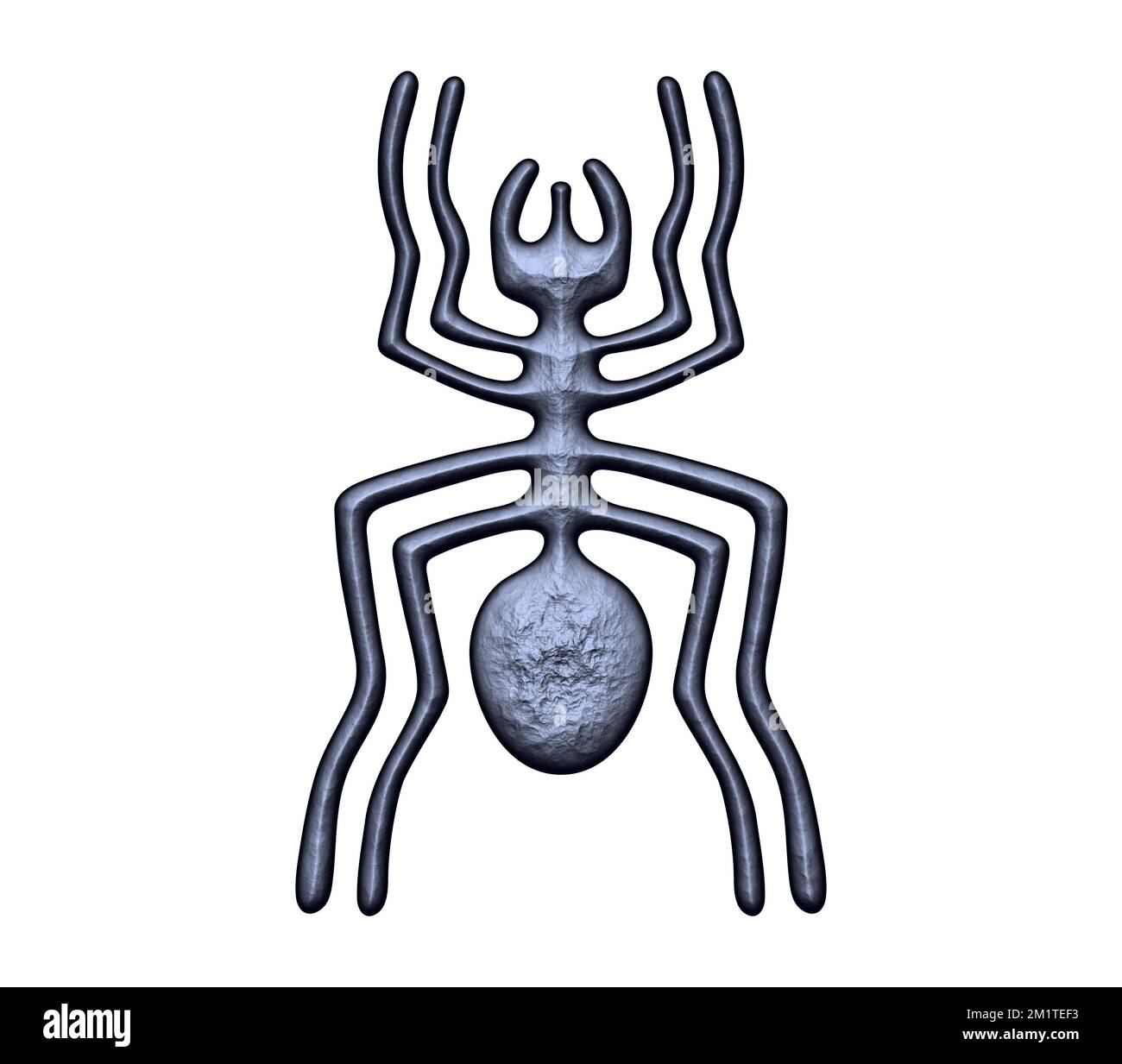 Geoglyph del ragno da Nazca, le linee Nazca, deserto Nazca, Perù Foto Stock