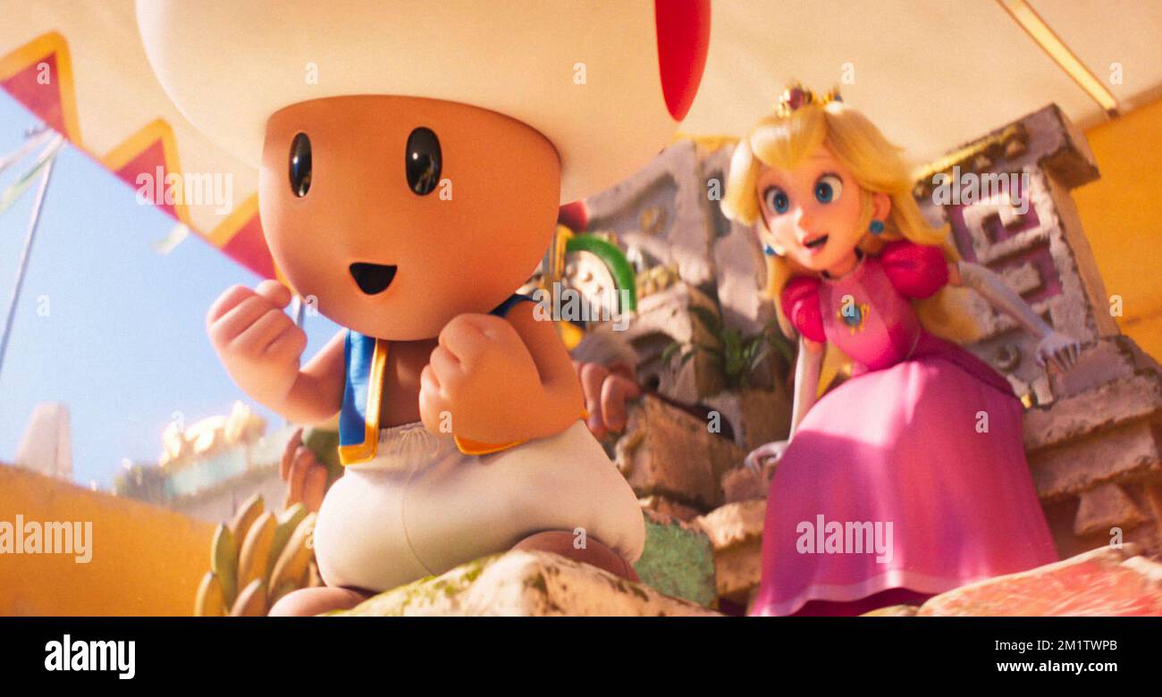 Il film Super Mario Bros Toad & Princess Peach Foto Stock