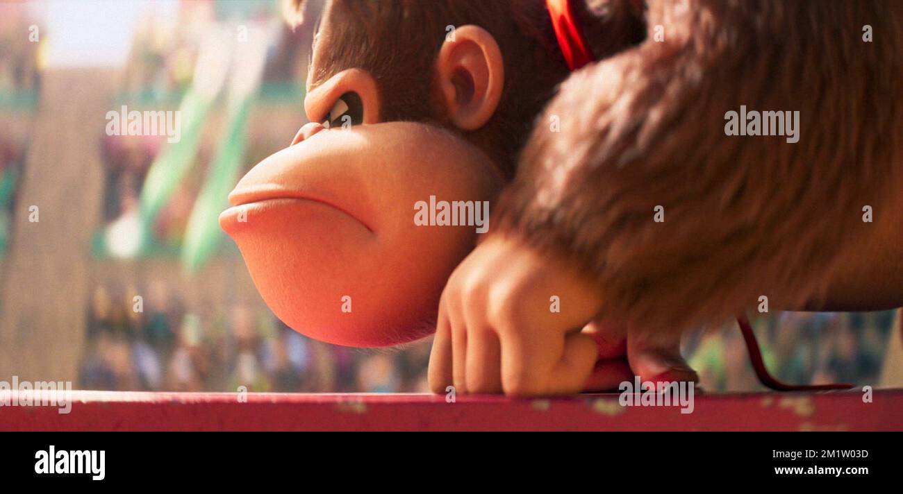 The Super Mario Bros Movie Donkey Kong Director - Aaron Horvath, Michael Jelenic Marzo 2023 FP The Super Mario Bros Movie 10 FlixPix/Universal Pictures. Solo per uso editoriale. Copyright di Universal Pictures. E/o il fotografo assegnato dalla Società di produzione o di Cinema. È richiesto un credito obbligatorio alla società cinematografica. Da utilizzare esclusivamente per la promozione del film di cui sopra, a meno che l'utente finale non ottenga l'autorizzazione scritta ottenuta tramite la società cinematografica. FlixPix NON è il proprietario del copyright e agisce esclusivamente come servizio di fornitura a media outlet riconosciuti. Foto Stock